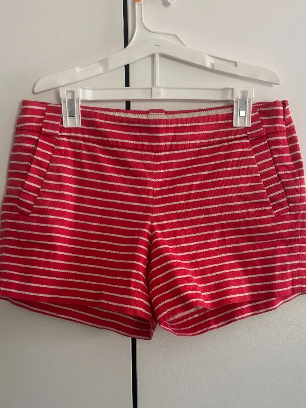 J.Crew Women's Side Zip Striped Shorts